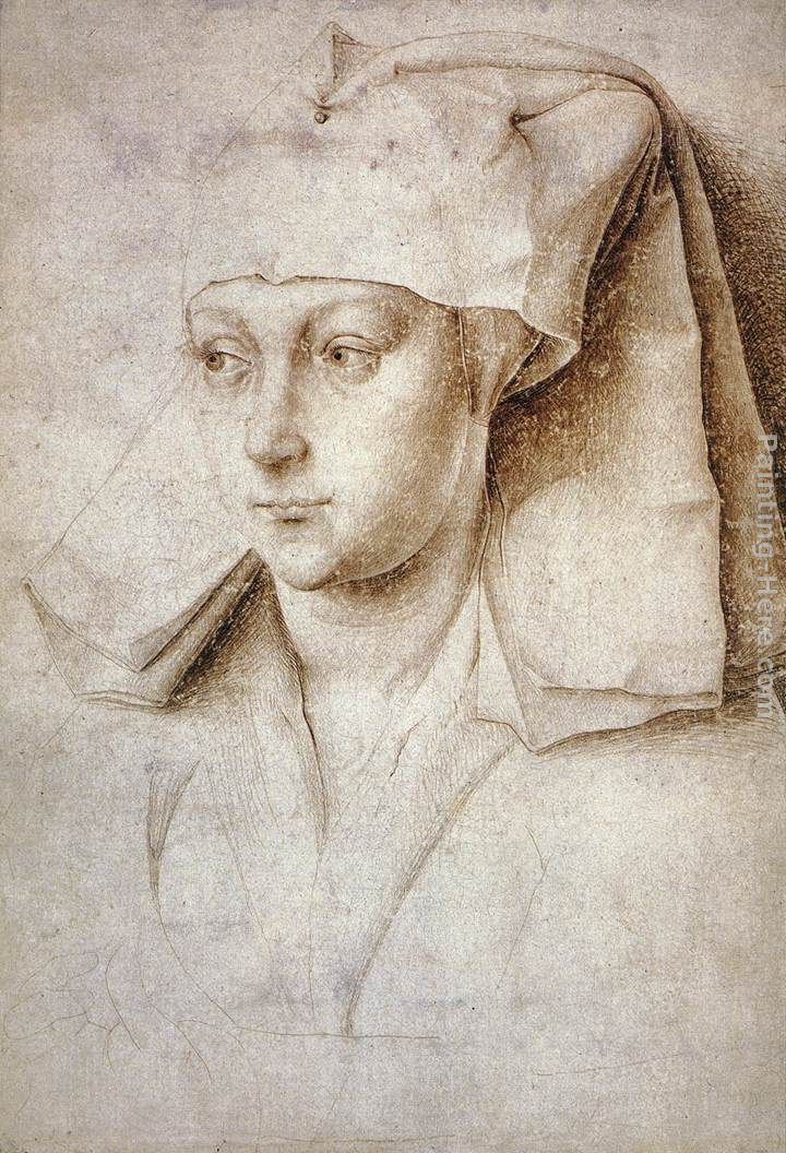 Portrait of a Young Woman painting - Rogier van der Weyden Portrait of a Young Woman art painting